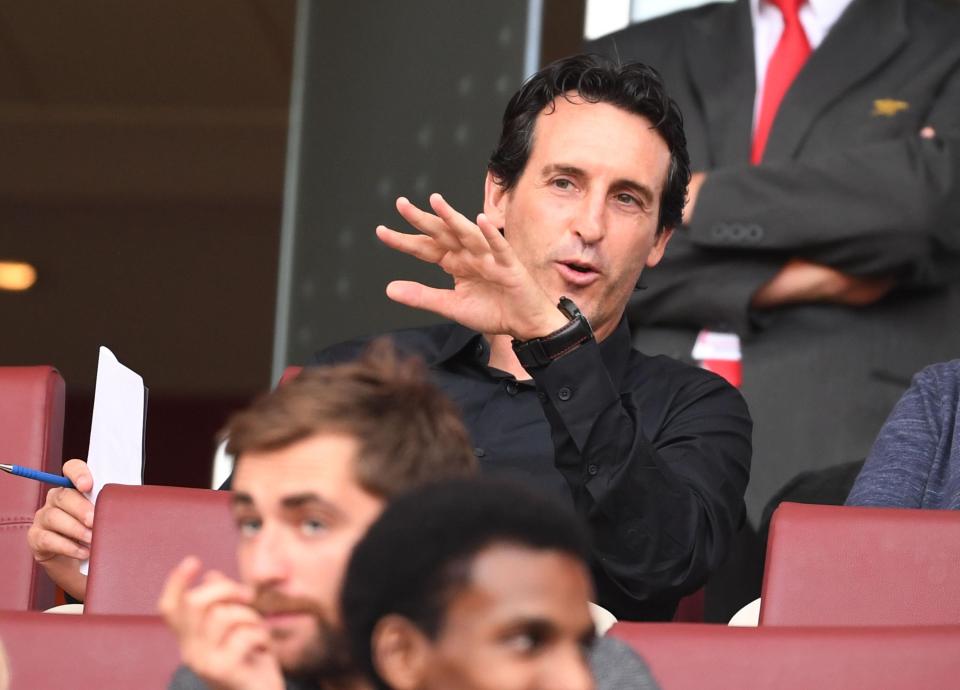  Unai Emery would not have seen the comments as he was watching Arsenal's Under-23s play against Brighton