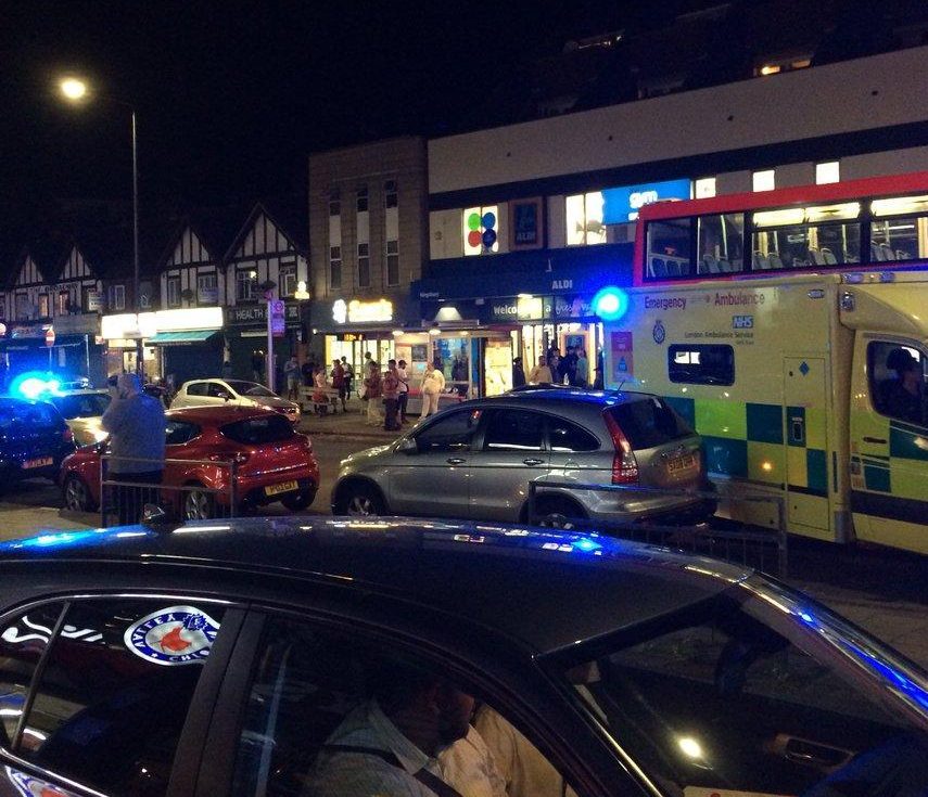  Three people were injured in the shooting near Kingsbury tube station