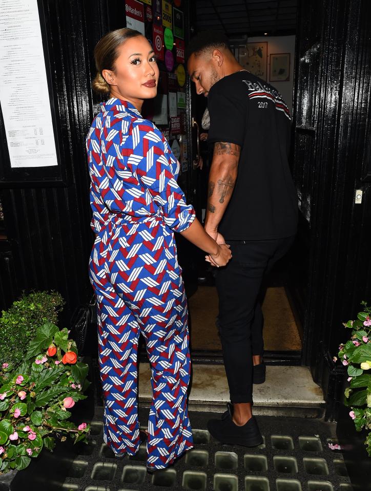  Josh and Kaz, who stepped out in a chic printed jumpsuit, looked more in love than ever as they arrived for yet another date night