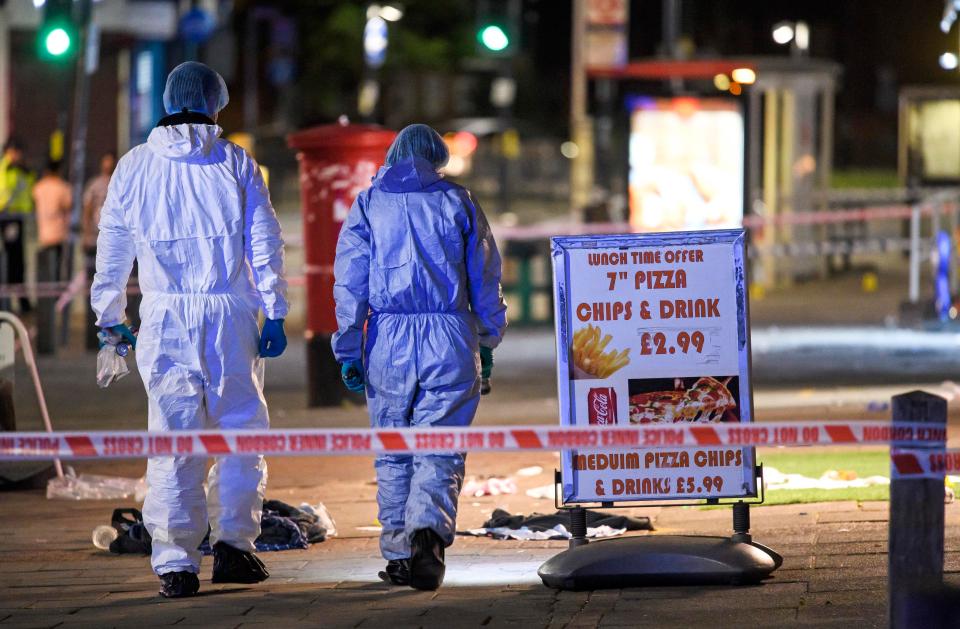  Kingsbury High Road was cordoned off as police and forensics teams investigated