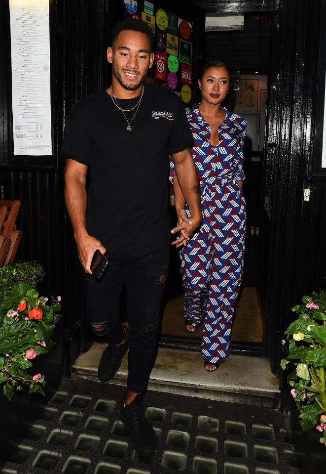  Love Island's Josh Denzel and Kazimir Crossley (pictured) enjoyed a double date with Charlie Brake and Ellie Brown in Mayfair on Monday