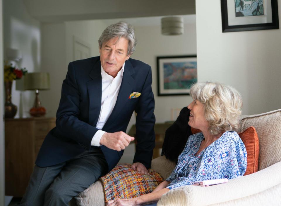  Lewis Archer, left, with Audrey Roberts, right