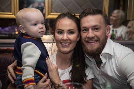 Dee Devlin and Conor McGregor with their son Conor Jr