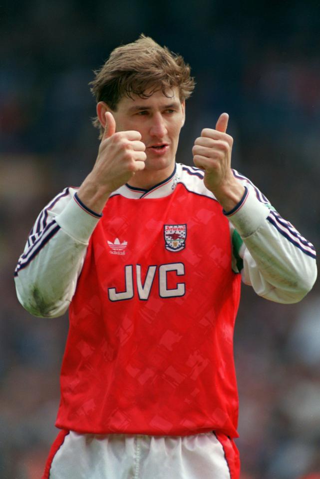  Adams led Arsenal to a title win in 1991