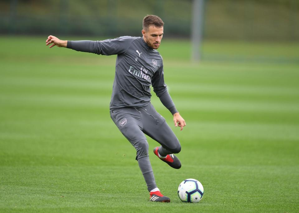  Aaron Ramsey starts against West Ham in the Premier League today after being dropped for the Chelsea defeat