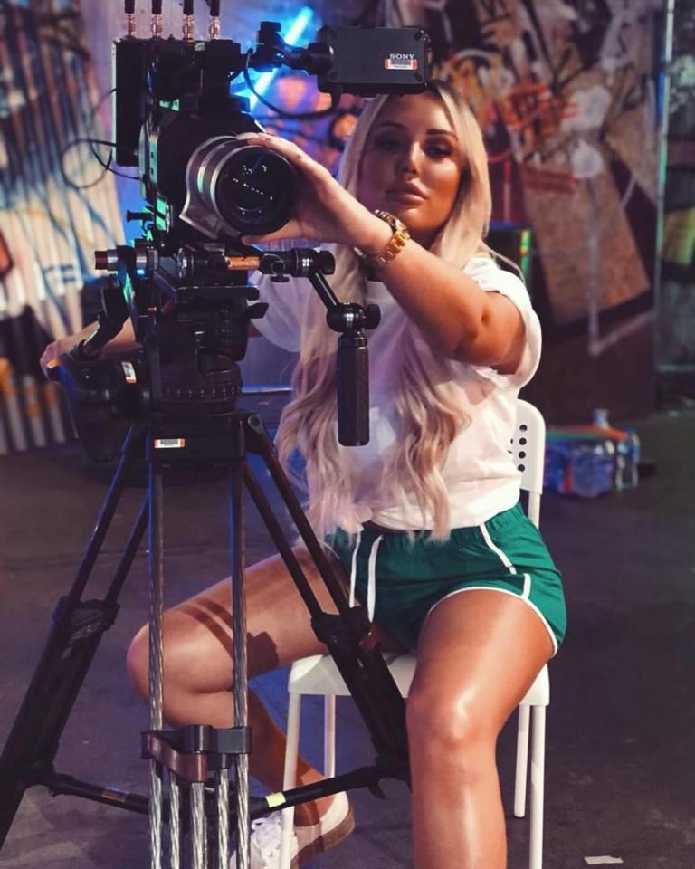  Charlotte shared this sexy snap of her behind the scenes of Just Tattoo Of Us - and pleaded with ITV bosses to get her on Dancing on Ice.