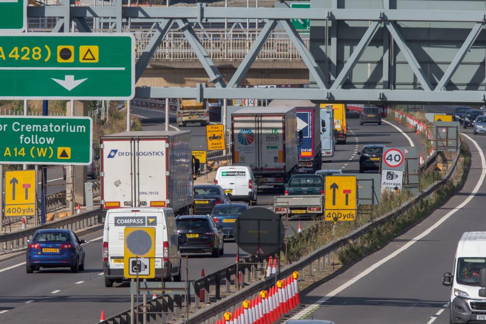  Roadworks in the Cambridge area were not lifted causing delays and tailbacks for drivers