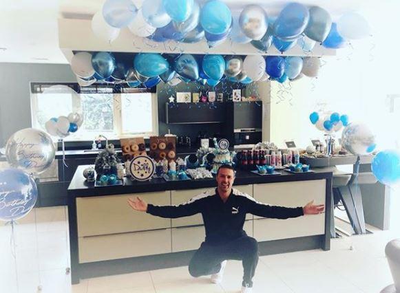  Paddy recently celebrated his birthday with a huge pile of presents in the kitchen