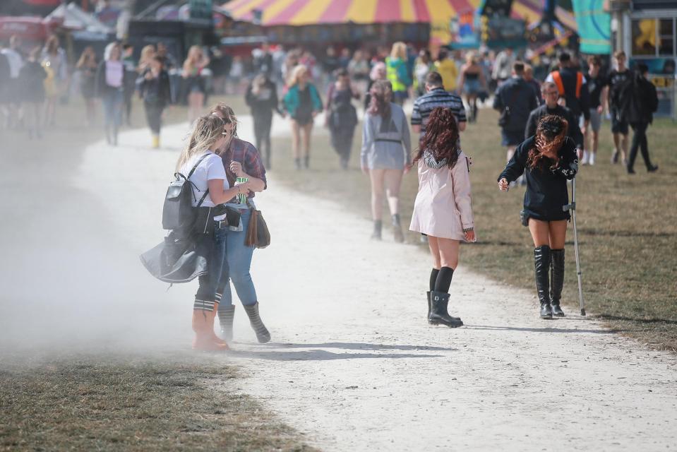  Leeds Festival takes off to a windy start