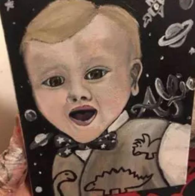  The artist of this picture wanted to combine elements from their two favourite people, Prince George and Chucky