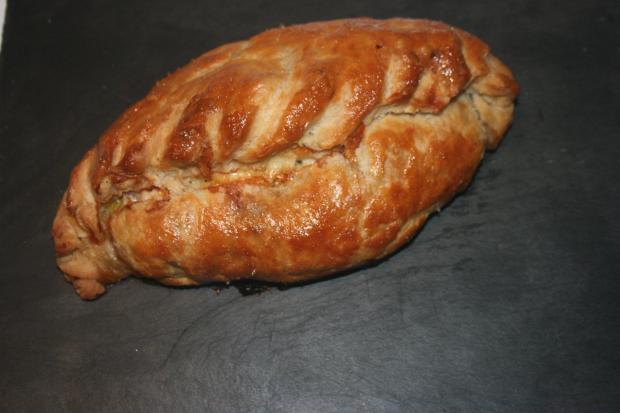 Over the Top Bakery in Gunnislake Cornwall crimp their pasties on top