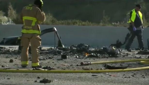  Debris was thrown across the freeway