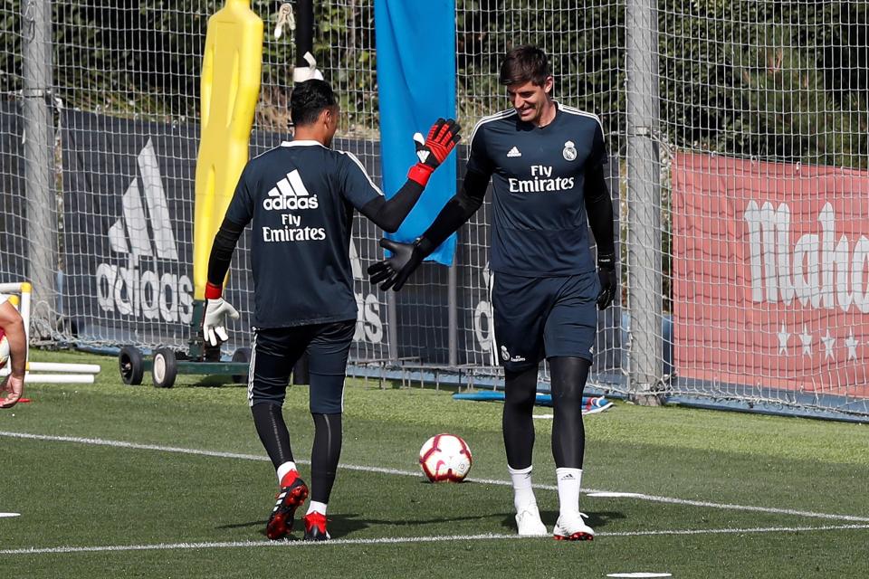  Courtois and Keylor Navas are battling to be Real Madrid's main man