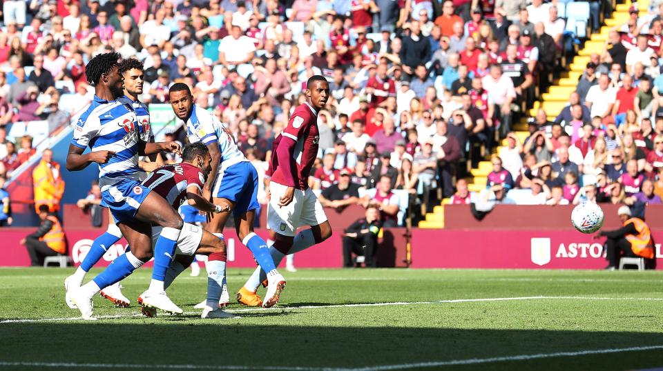  Villa hero Ahmed El Mohamady headed home the opener