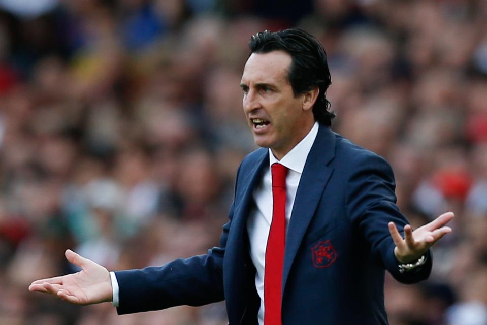  Unai Emery's side have won one of first three top-flight matches