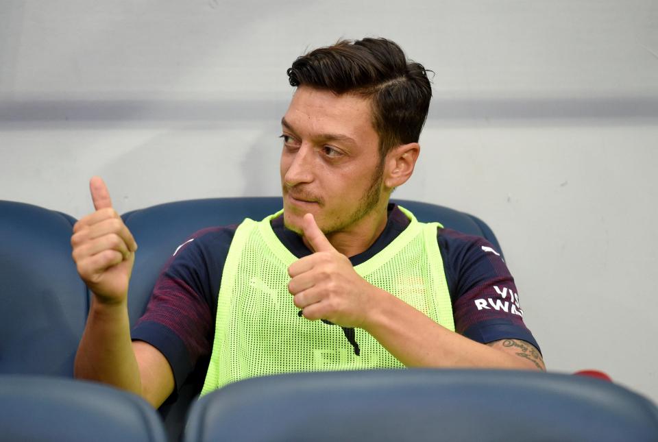  Mesut Ozil claimed he was ill after he was told he would be playing a different position in the Arsenal team