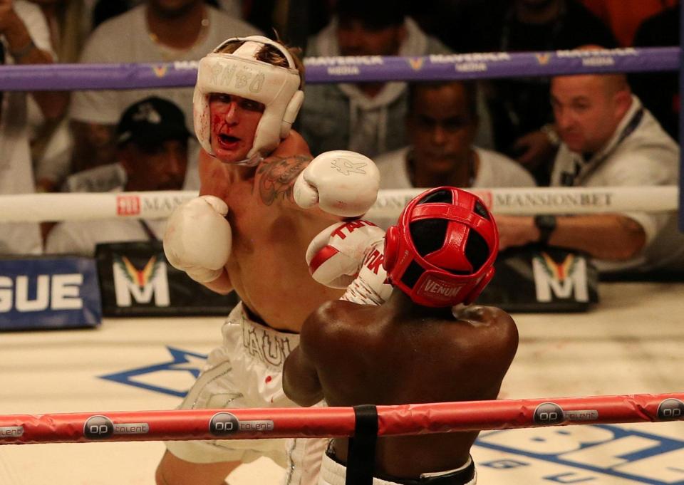  Jake Paul was left a bloody mess - but more important to him was that he was victorious against Deji