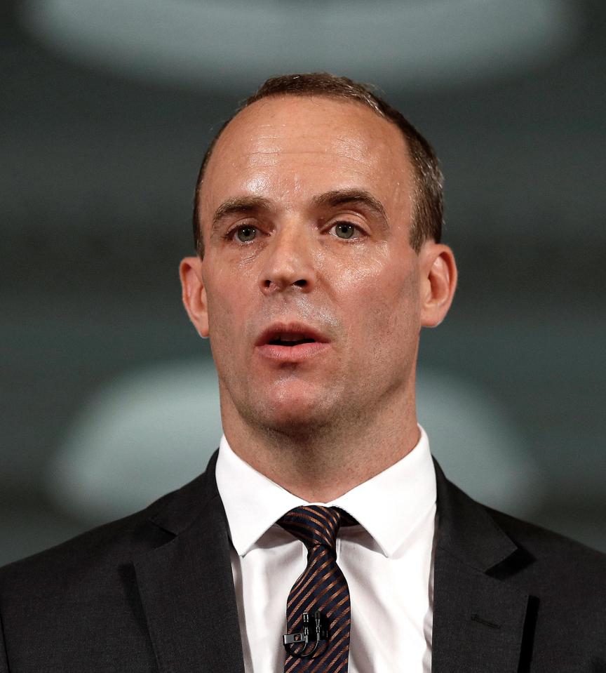  Dominic Raab was involved with a furious row over no deal Brexit plans