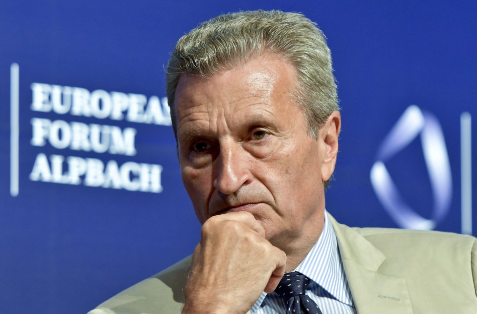 Gunther Oettinger said there is no Plan B