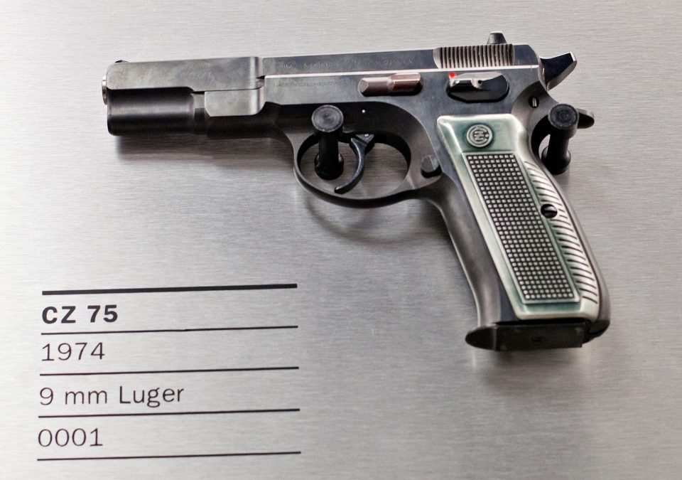  A pistol CZ 75, similar to the missing gun that has baffled police