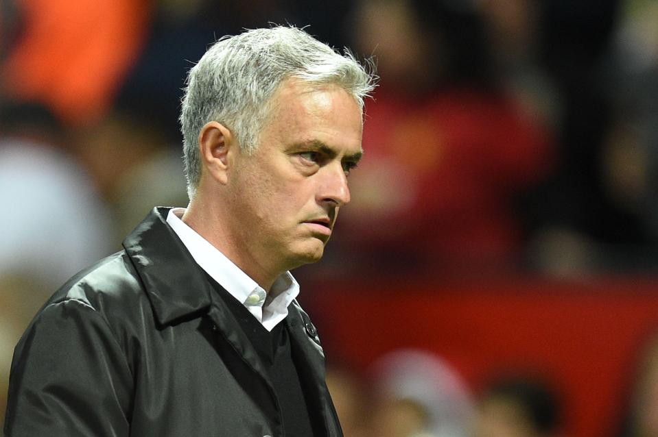  Jose Mourinho looked like a man defeated by the full-time whistle