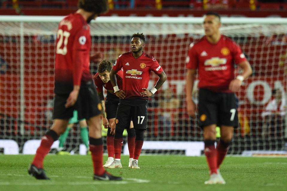  United were stunned as they crashed to their second straight league defeat