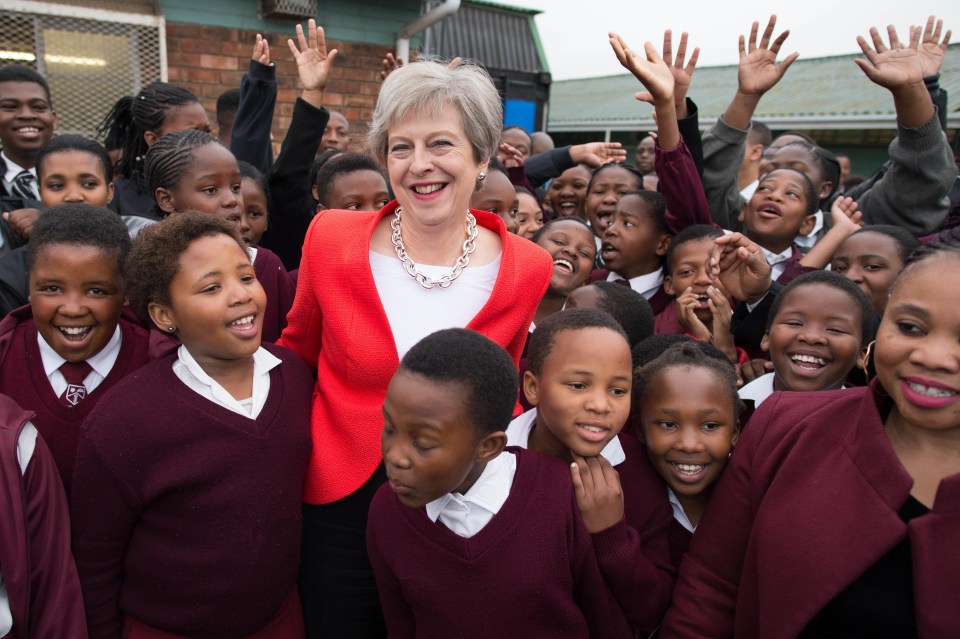 Her boogie came as she announced a scholarship programme for 100 African youngsters to study in Britain