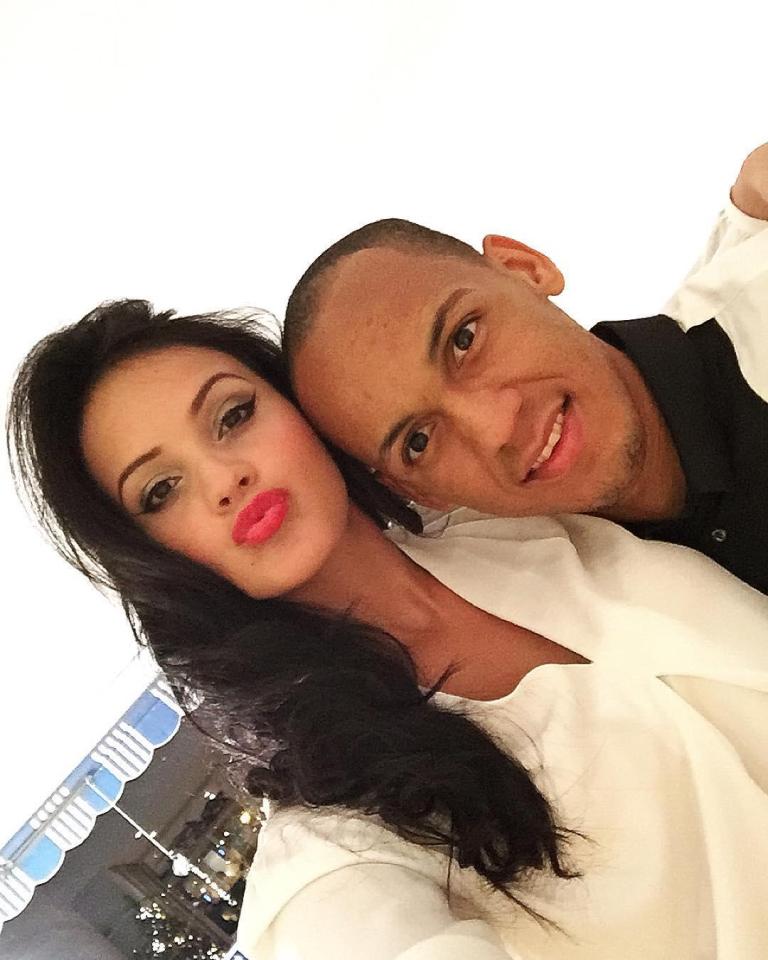  Fabinho with his stunning wife Rebeca Tavares