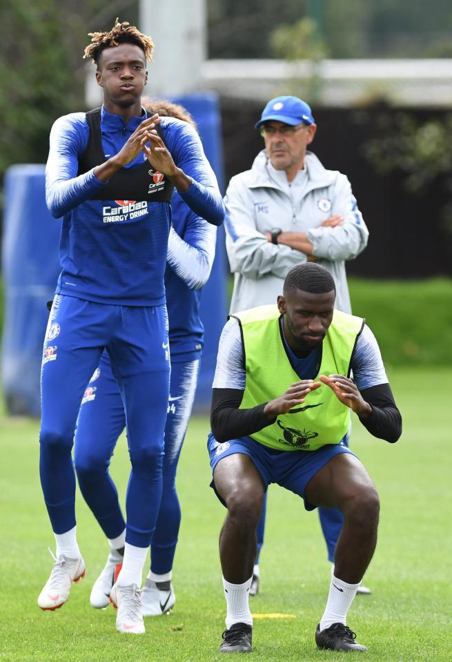  Tammy Abraham trained at Cobham on Tuesday and now looks set to move to Aston Villa on loan