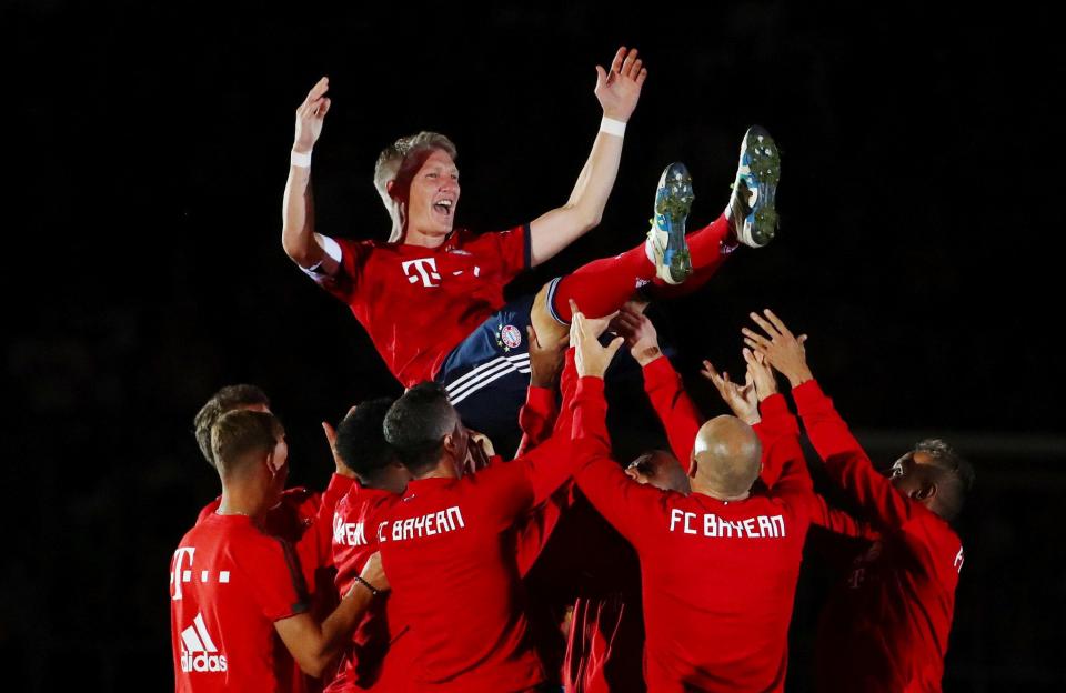  Bastian Schweinsteiger celebrated his glittering career with a testimonial on Tuesday