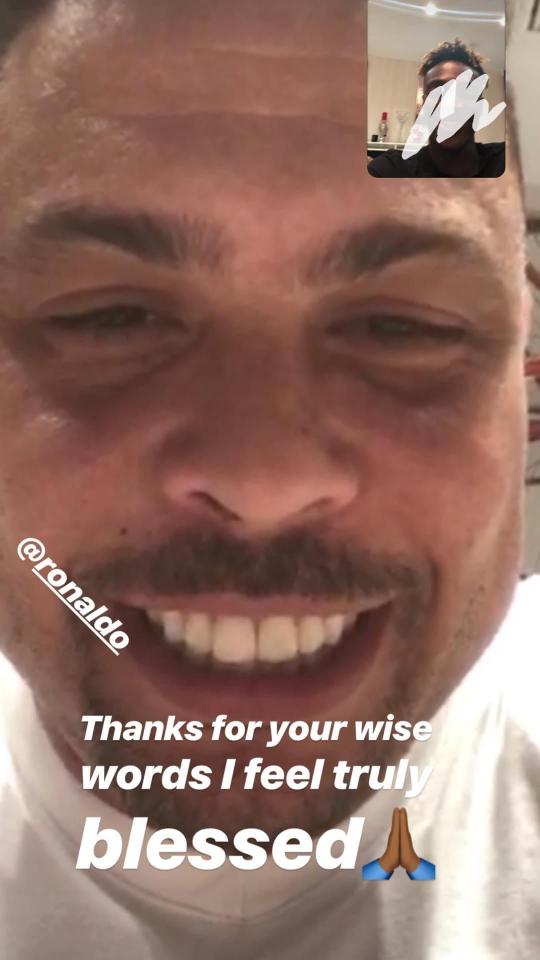  Tammy Abraham had an unexpected FaceTime conversation with Brazil legend Ronaldo