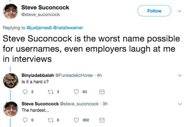  Steve Suconcock's 'hard c' has caused him all sorts of trouble