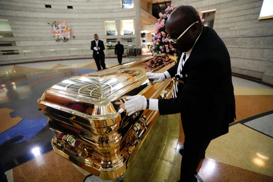 Aretha was as glamorous in death as in life and her memorial was a musical show she’d surely have enjoyed