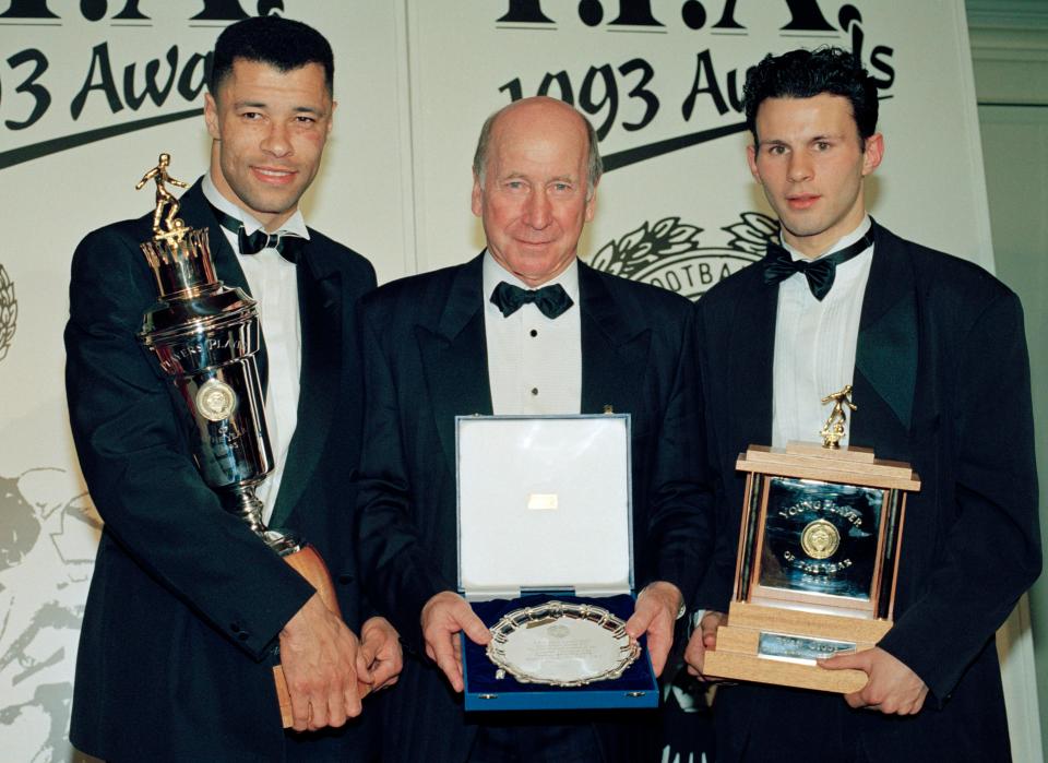  For his performances in the 1992-93 season, McGrath was voted PFA Players' Player of the Year