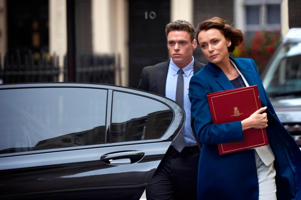 She later thanks her married protection officer David Budd, played by Richard Madden, for saving her life and they ended up having sex