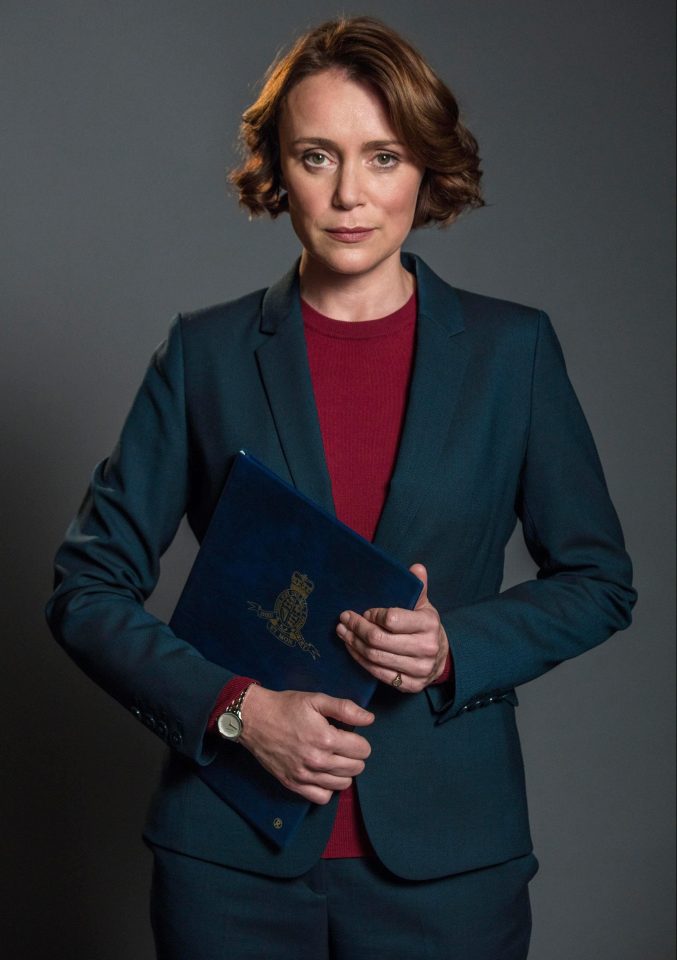 Keeley is currently captivating viewers as Julia Montague in BBC series Bodyguard