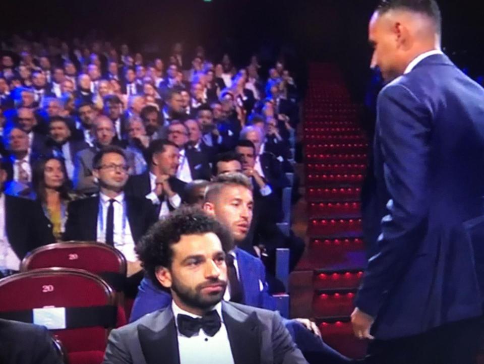  Salah continued looking ahead to the stage and did not acknowledge Ramos