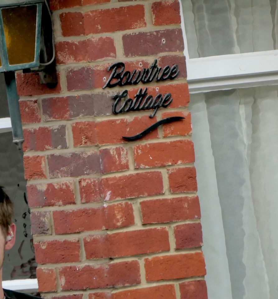 A funeral cortege with the family coffins was seen driving past Bourtree Cottage, where Bamber fled to after leaving the farmhouse on that fateful night