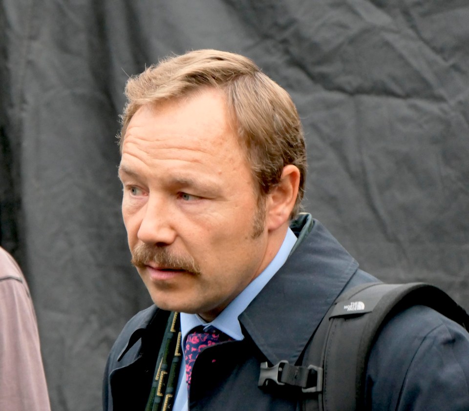 Stephen sported a moustache for the role 