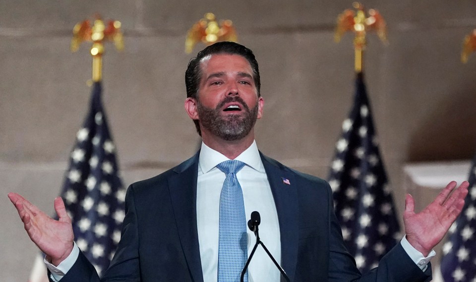  Donald Trump Jr speaking at the RNC