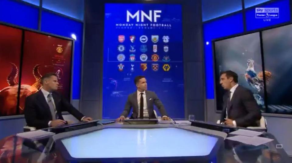  Jamie Carragher and Gary Neville picked apart Manchester United on Monday Night Football