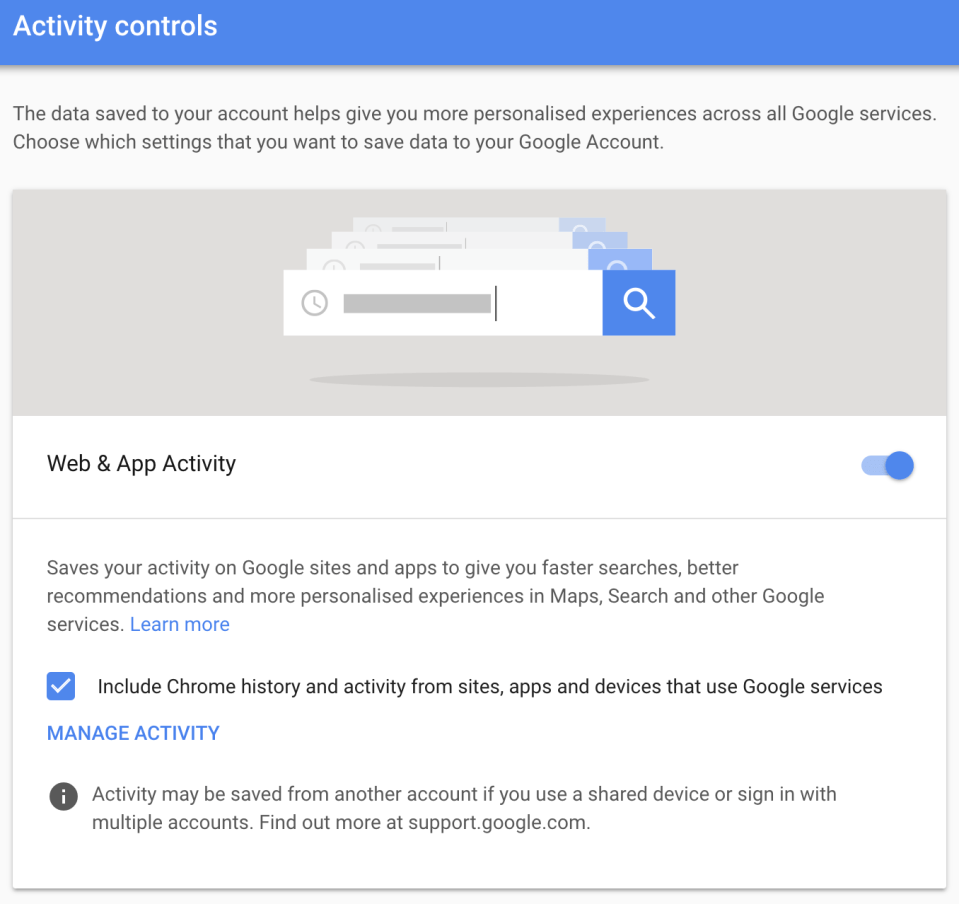  You'll also need to turn off Web and App Activity tracking to truly prevent Google from nabbing your location