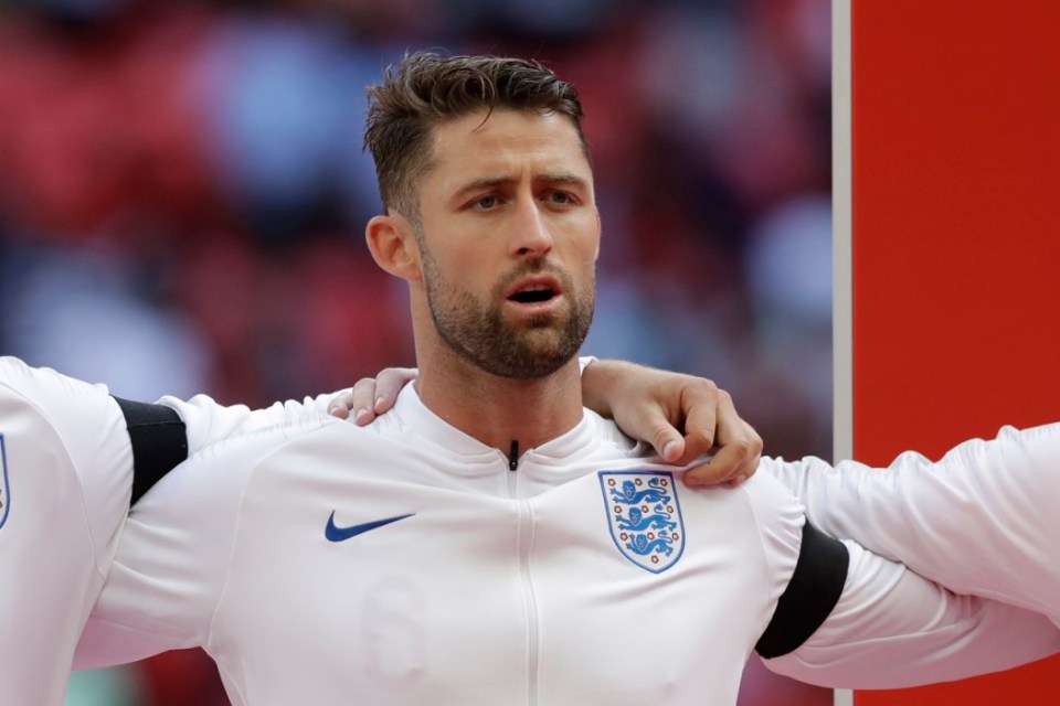  Gary Cahill before the international friendly soccer match between England and Nigeria at Wembley in 2018