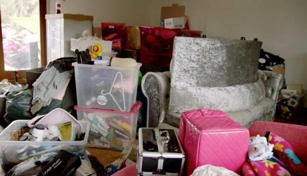  Katie's house was filled with clutter