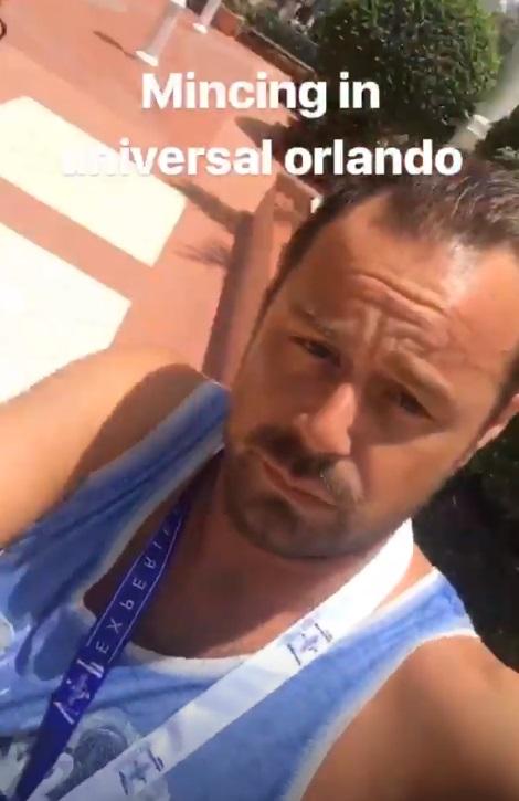  The actor has been updating fans on his summer break from Albert Square