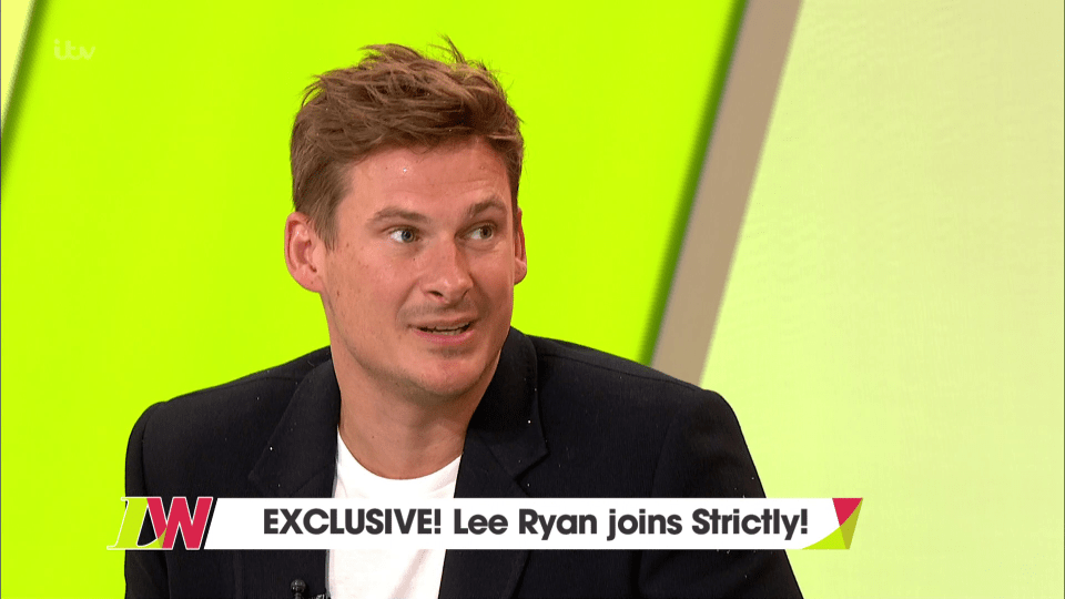  Lee Ryan was revealed as the 12th contestant on Loose Women yesterday