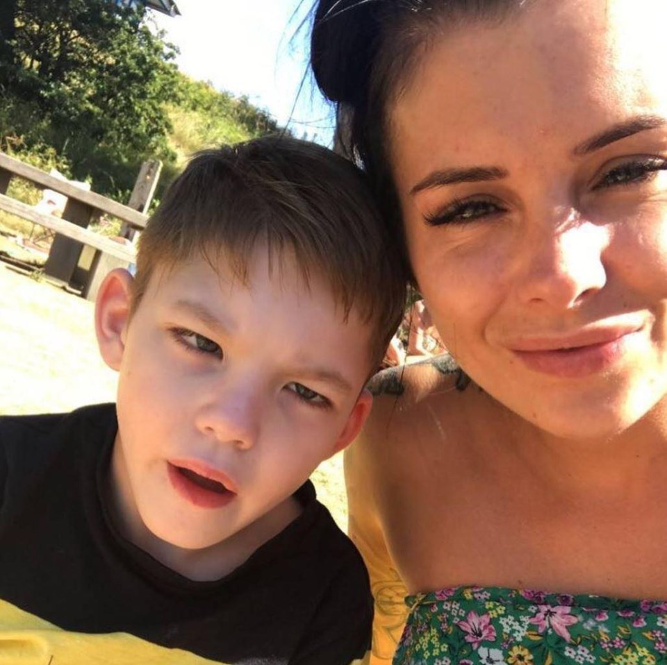 Lotto winner Callie, pictured with her son Blake, is calling on the government to raise players’ legal age to 18