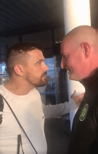  Nacho Novo confronted the Celtic fan who hurled abuse at him