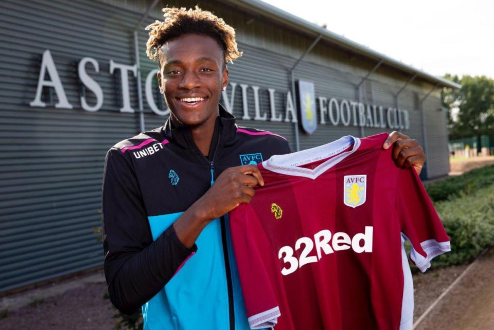  Chelsea striker Tammy Abraham has joined Aston Villa on a season-long loan deal