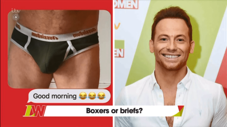  Joe Swash sent in a picture of his pants to be used on the show